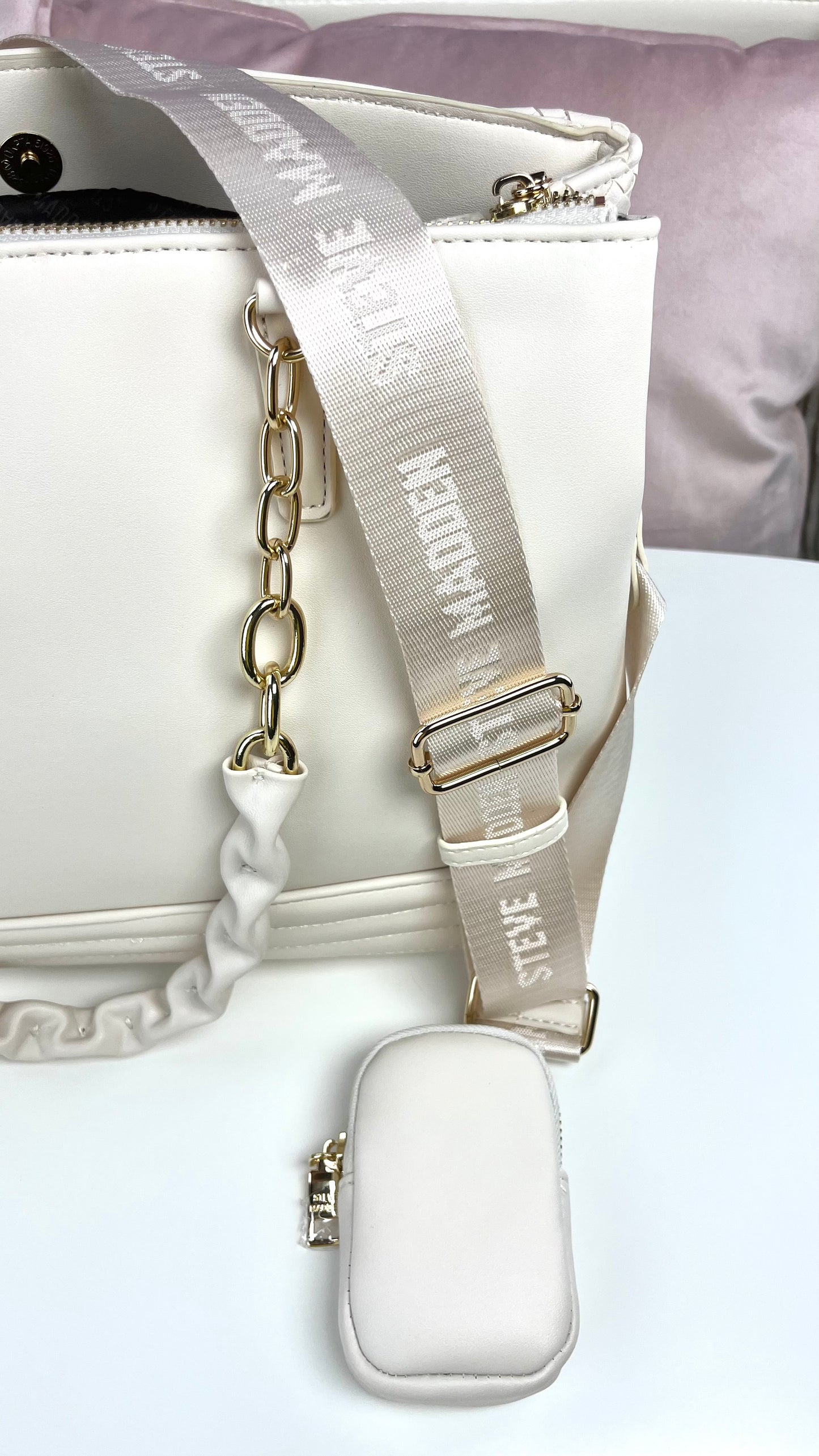 Steve Madden Tote Bage White