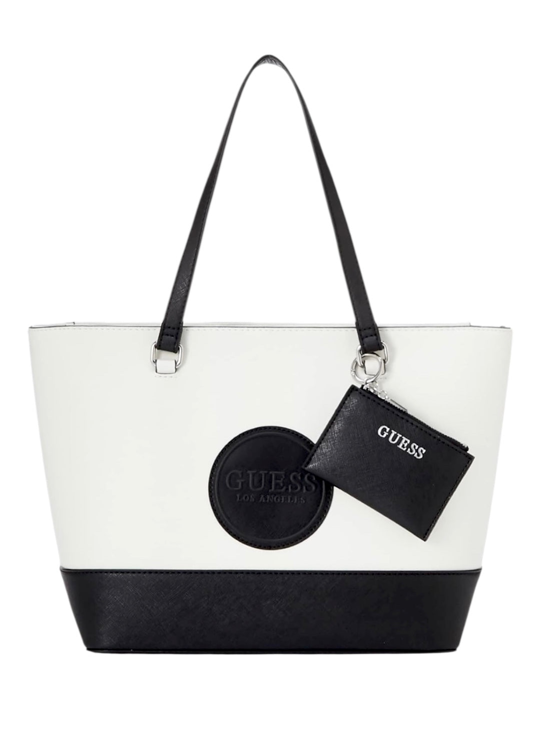 Guess Tote BAG Médium Blanco-Negro