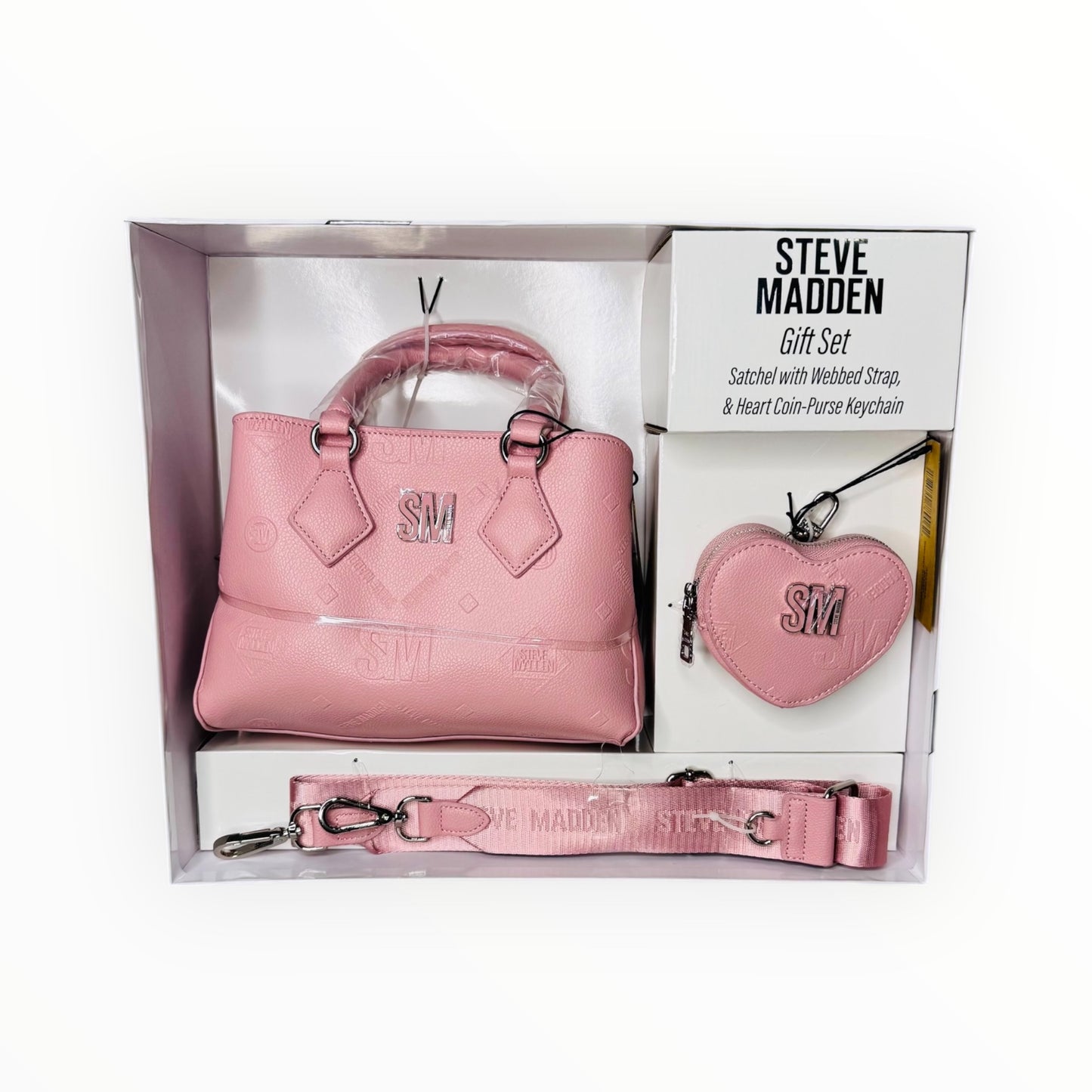 Steve Madden Set Cartera Rosa