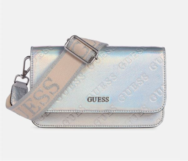 Guess Crossbody - Billetera Plateado