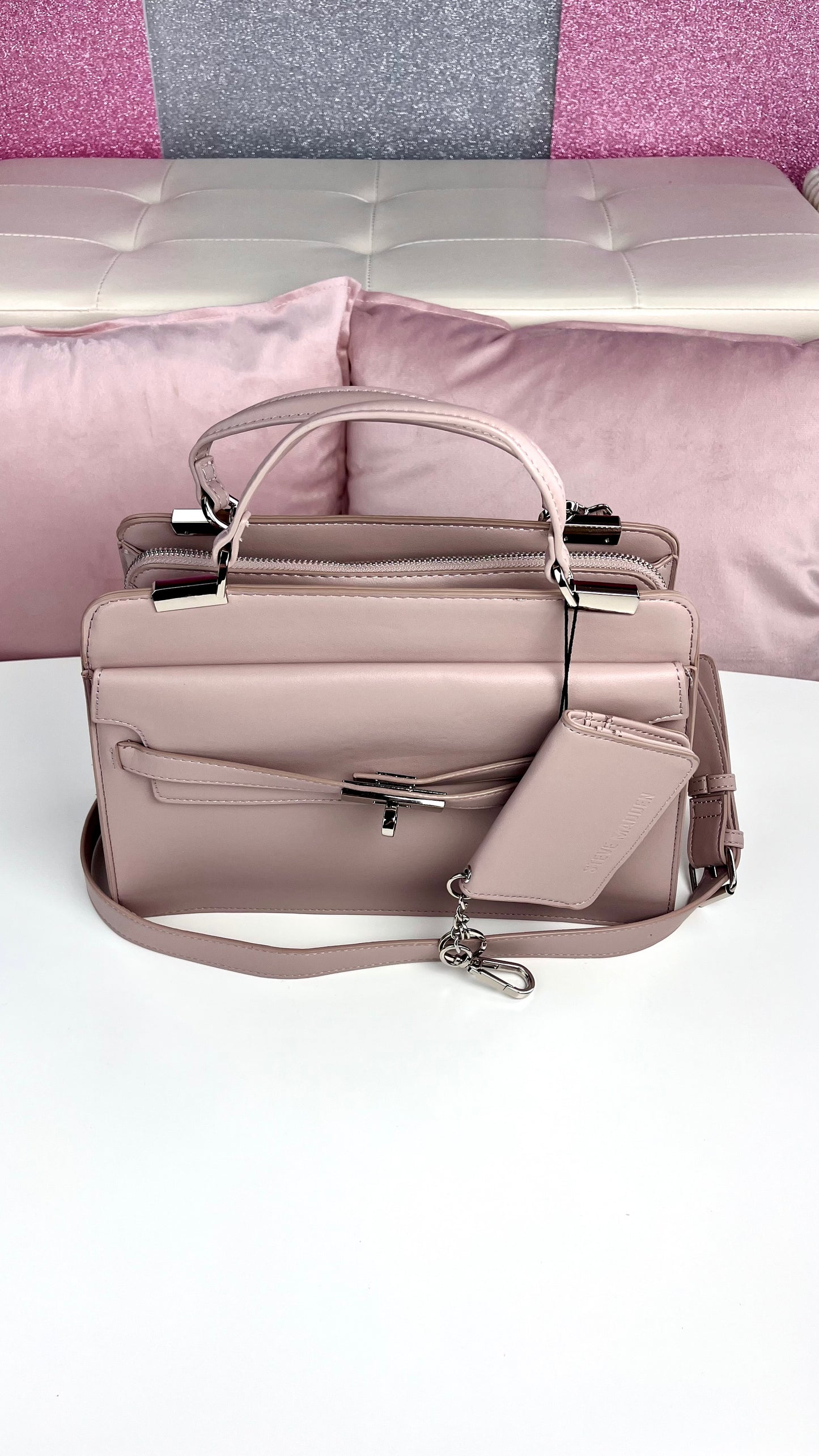 Steve Madden Satchel - Wallet Rosa Suave