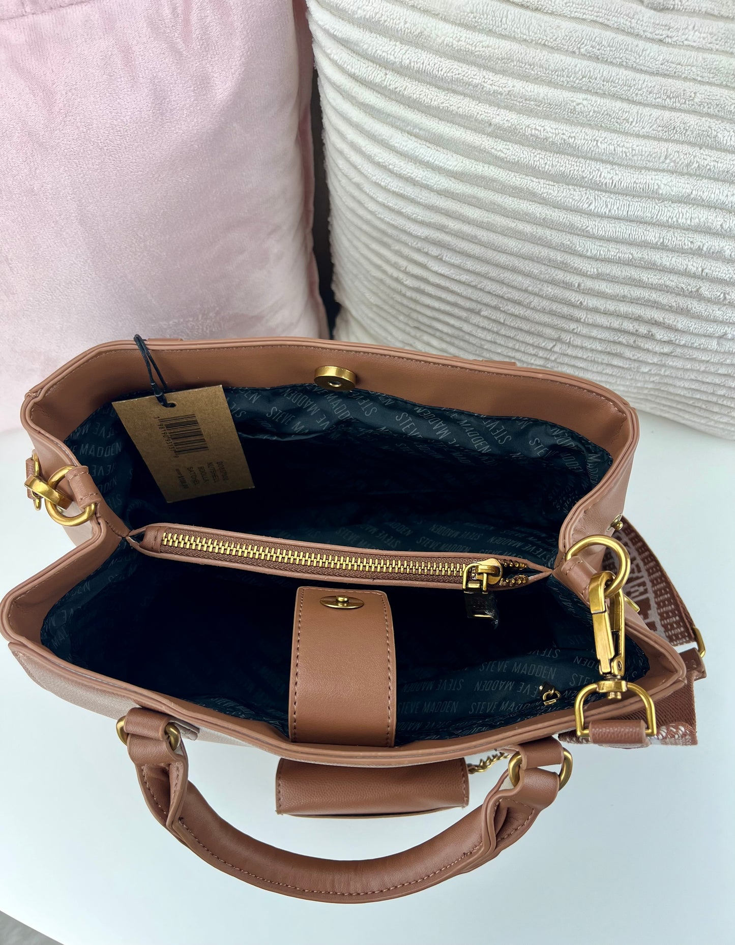 Steve Madden Satchel y Crossbody Café