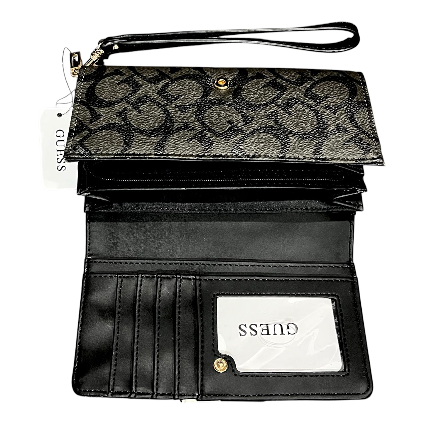 Guess Wallet Lines Black