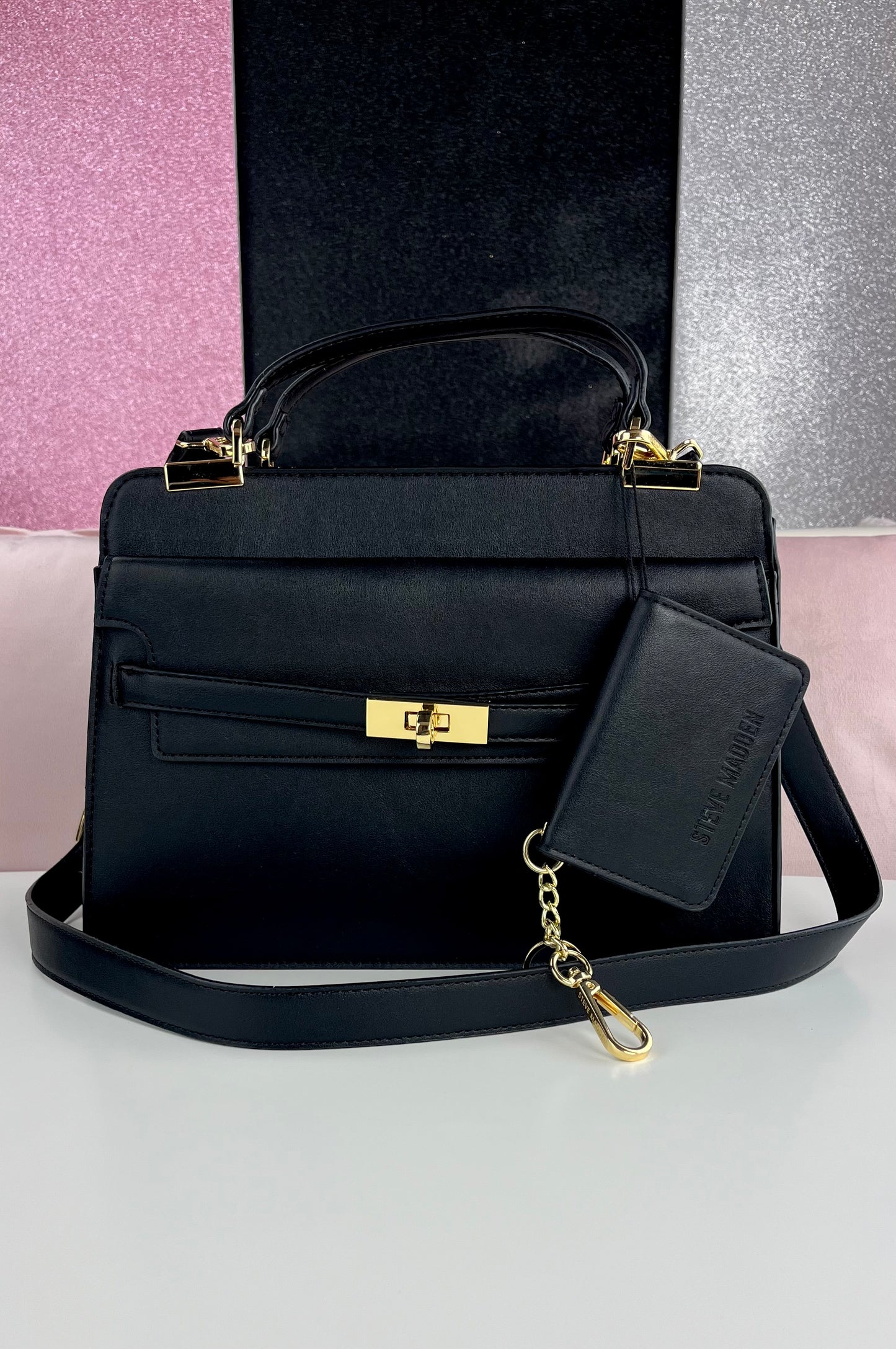 Steve Madden Satchel - Wallet Black - Gold
