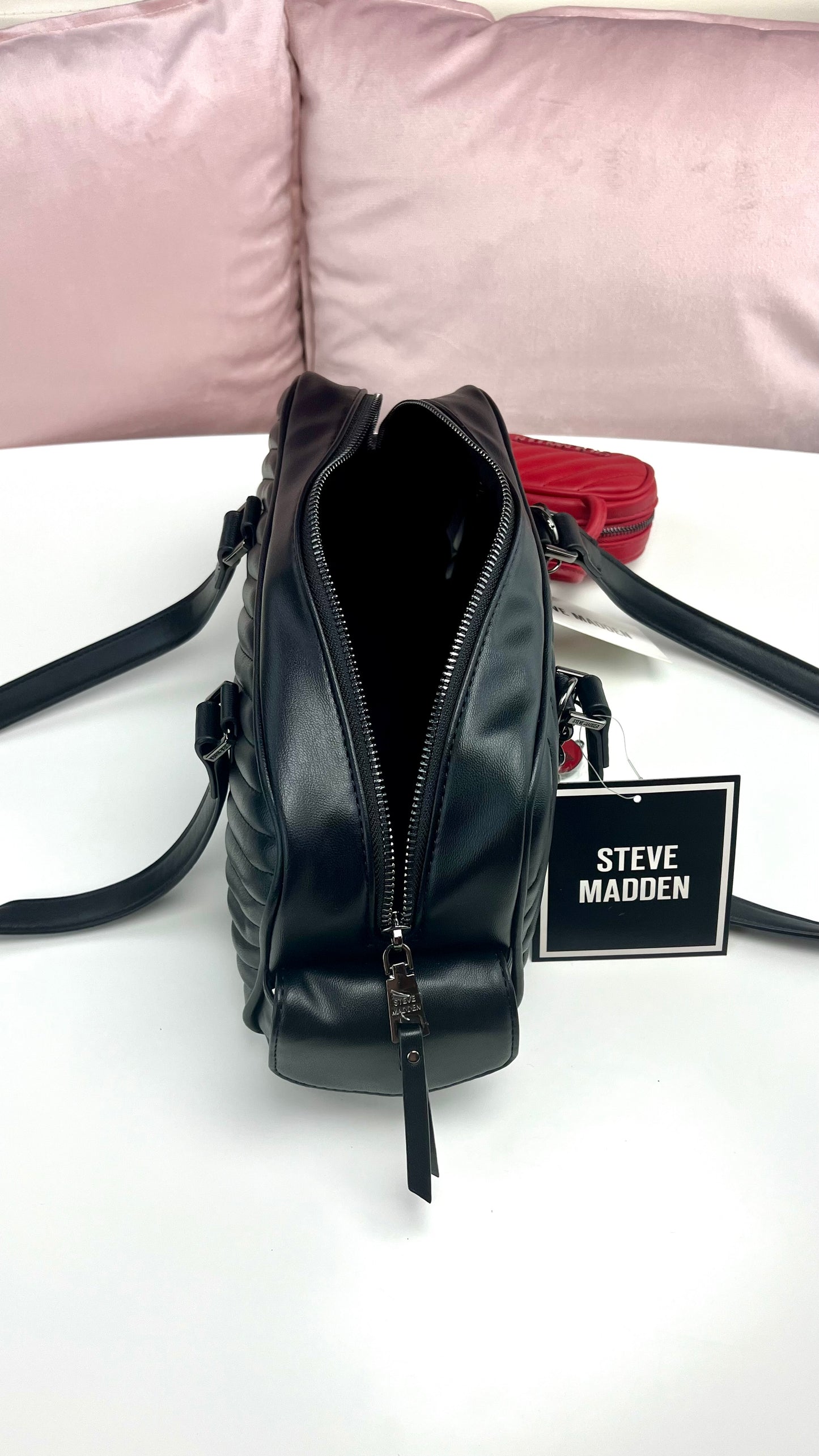 Steve Madden Shoulder BAG BAR Charm Black