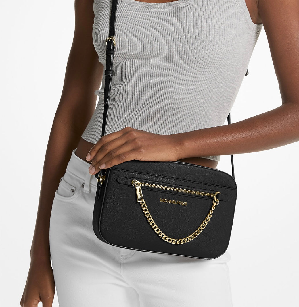 Michael Kors Crossbody Chain Black Gold