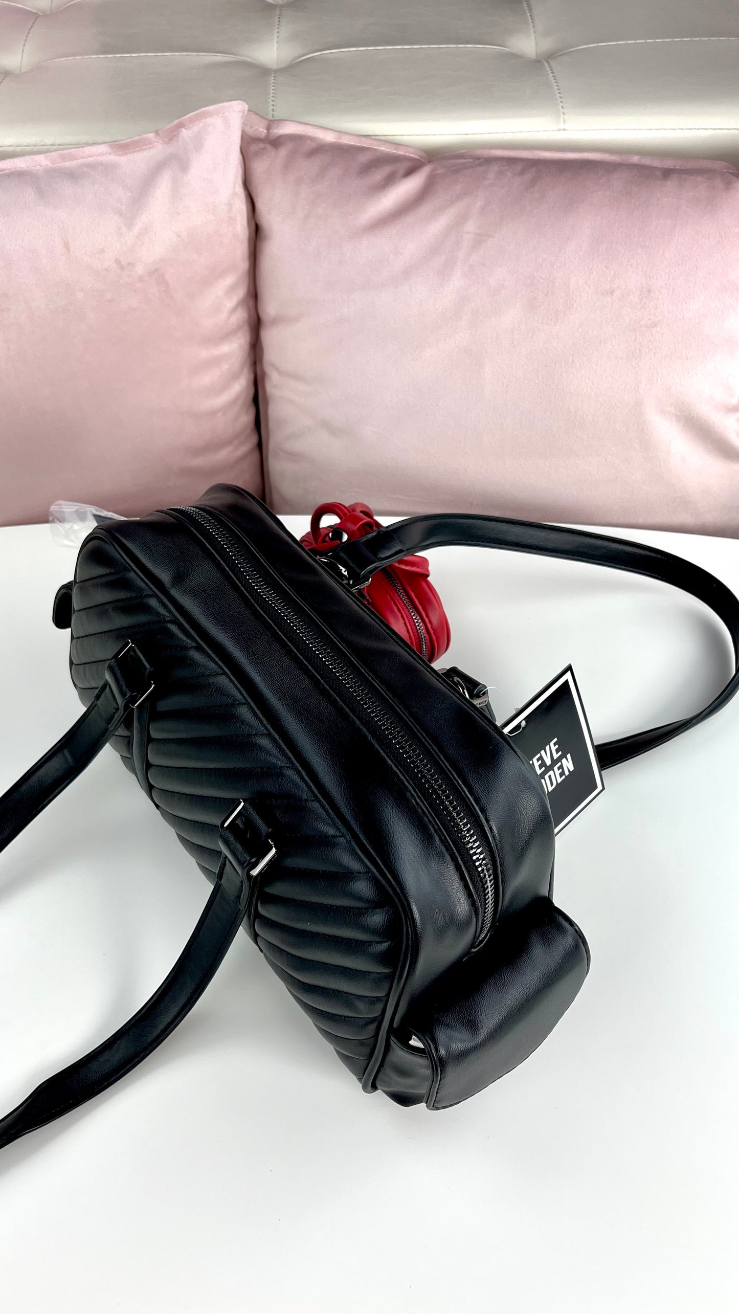 Steve Madden Shoulder BAG BAR Charm Black