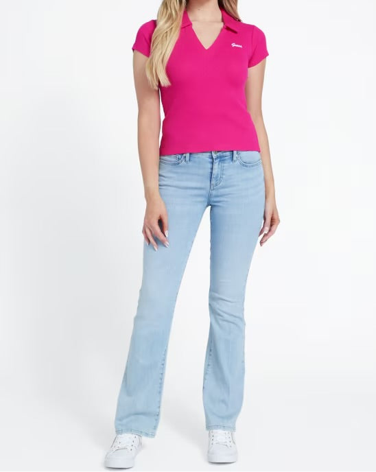 Guess Polo T Shirt Rosa