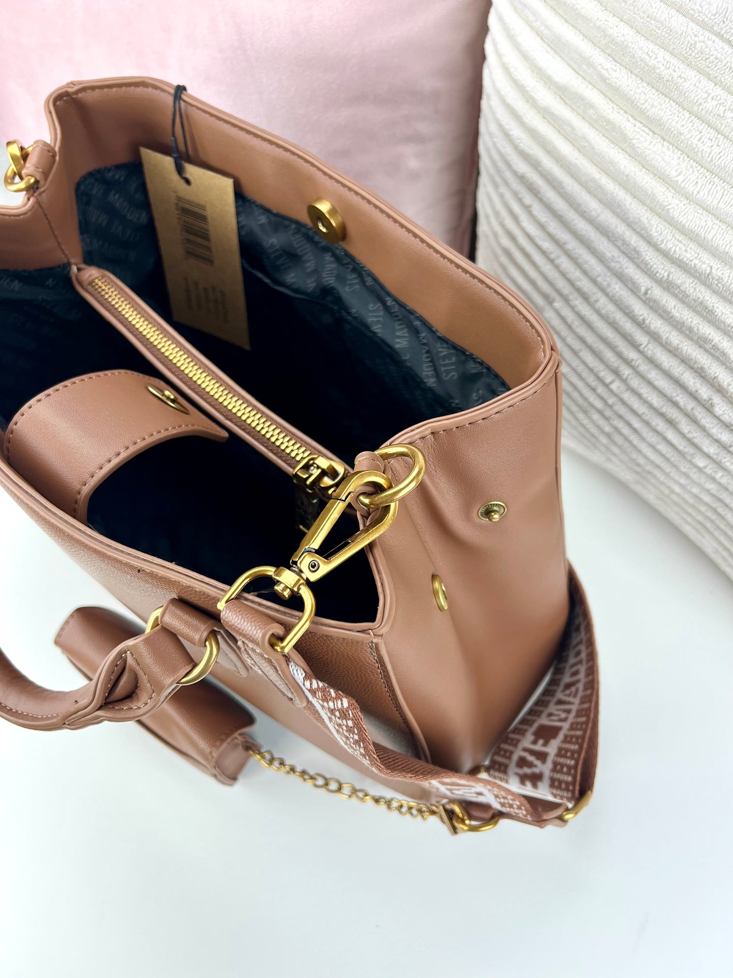 Steve Madden Satchel y Crossbody Café