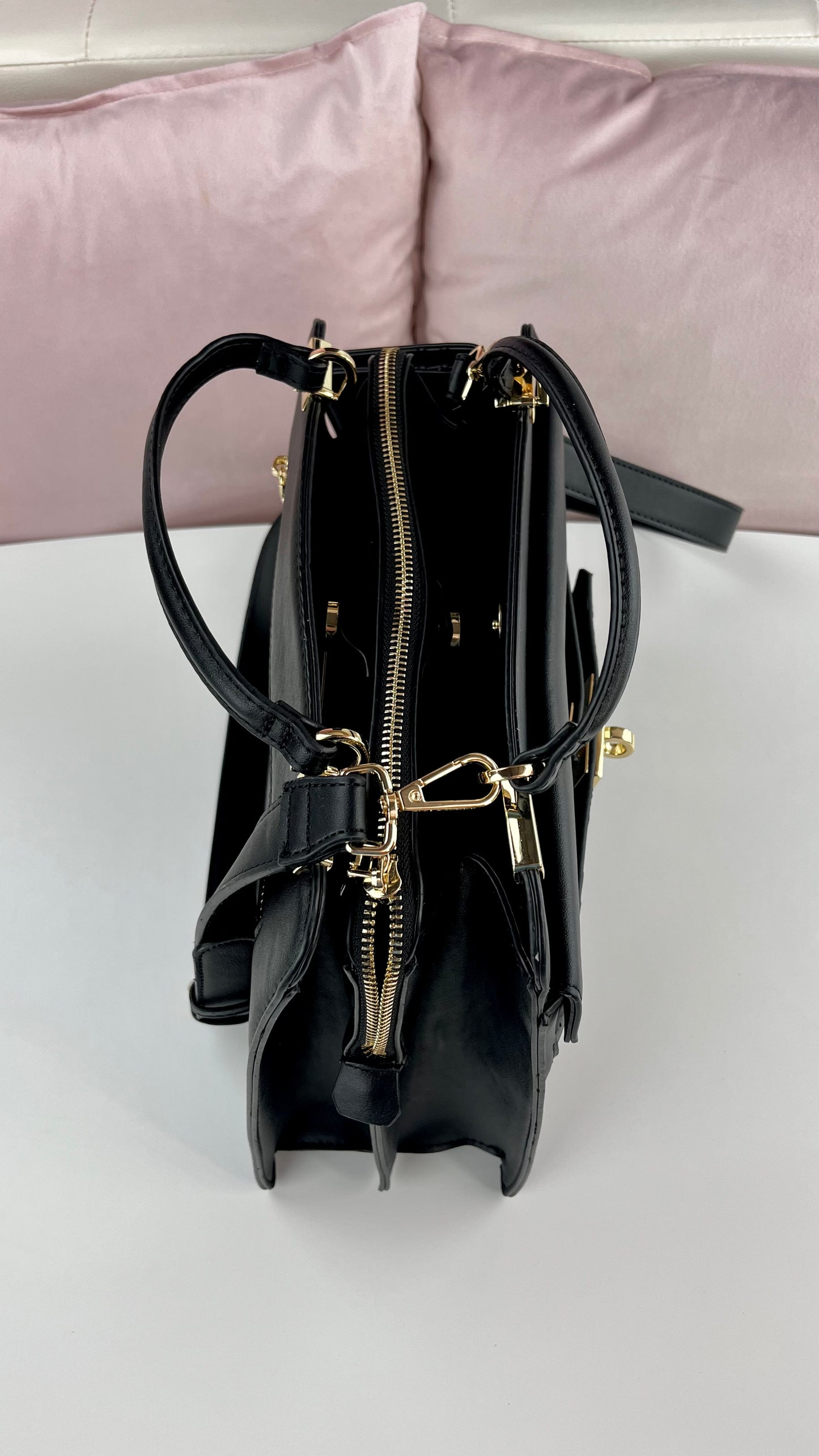 Steve Madden Satchel - Wallet Black - Gold