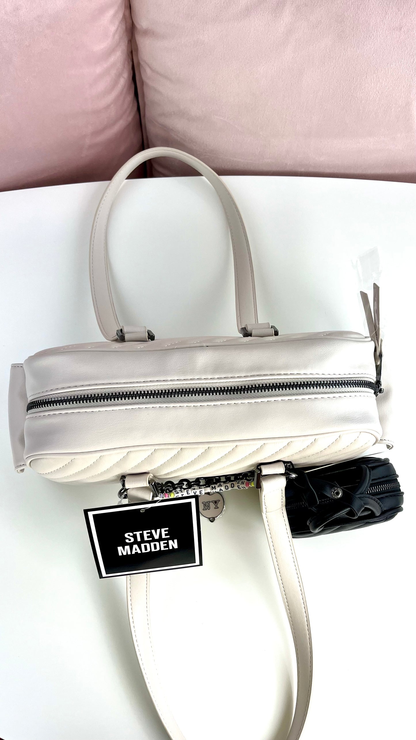 Steve Madden Shoulder BAG BAR Charm White