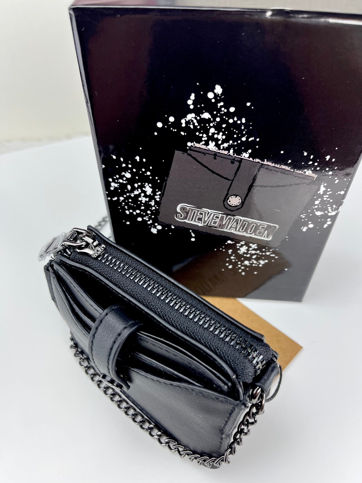 Steve Madden Billetera mini Crossbody Negra