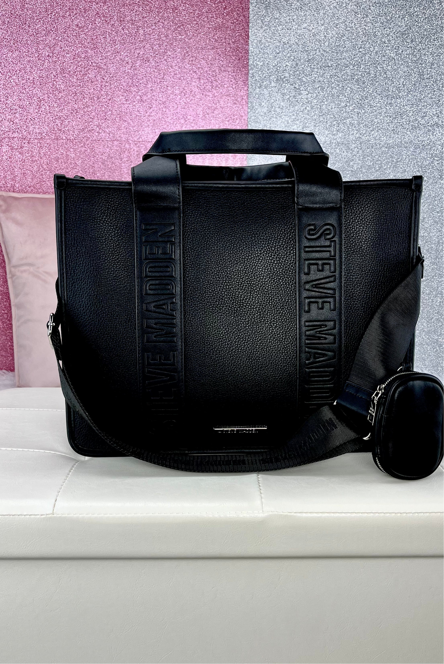 Steve Madden Tote Negro Laptop