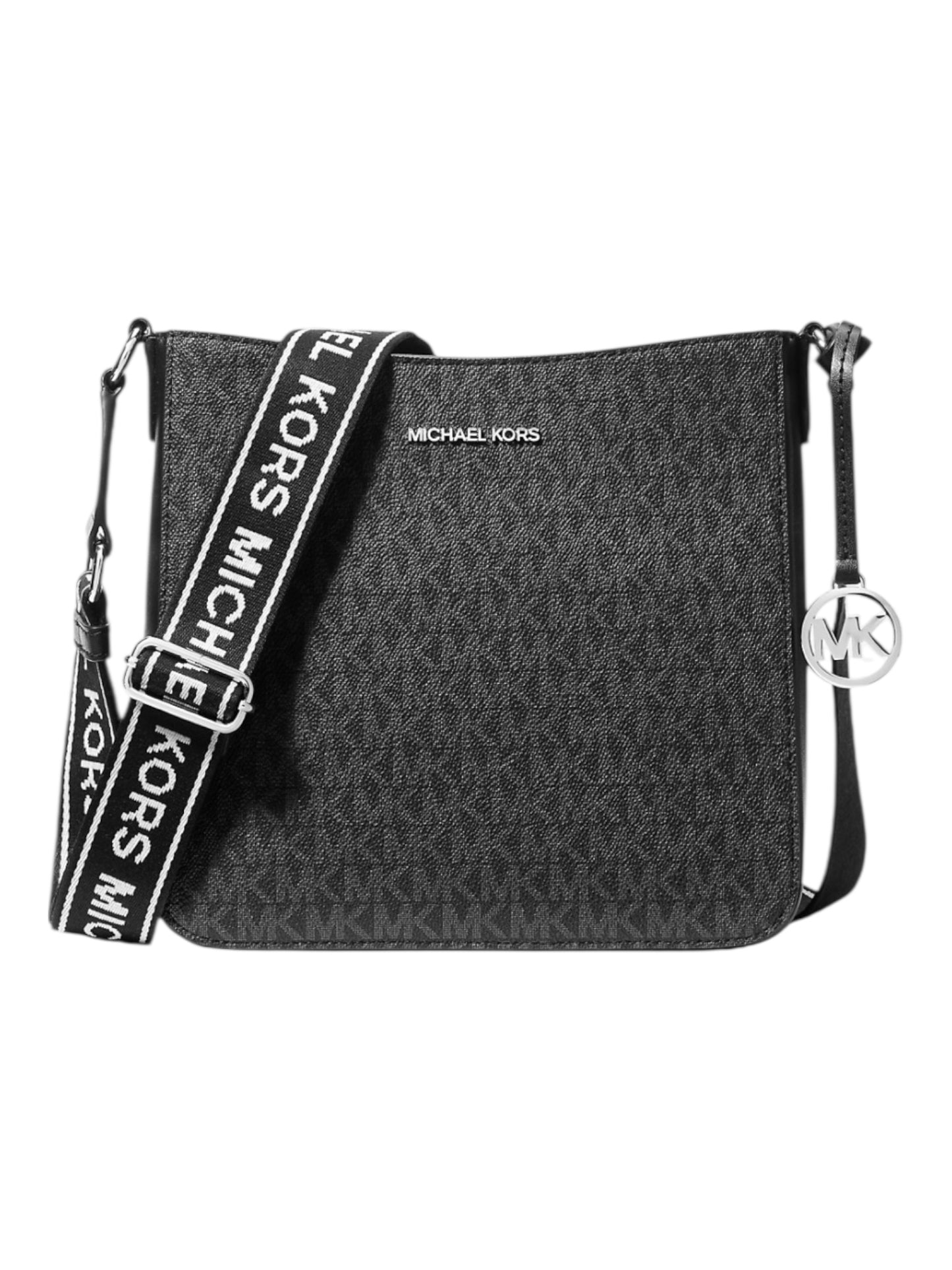 Michael Kors Jet Set Crossbody logotipo EXC Negro