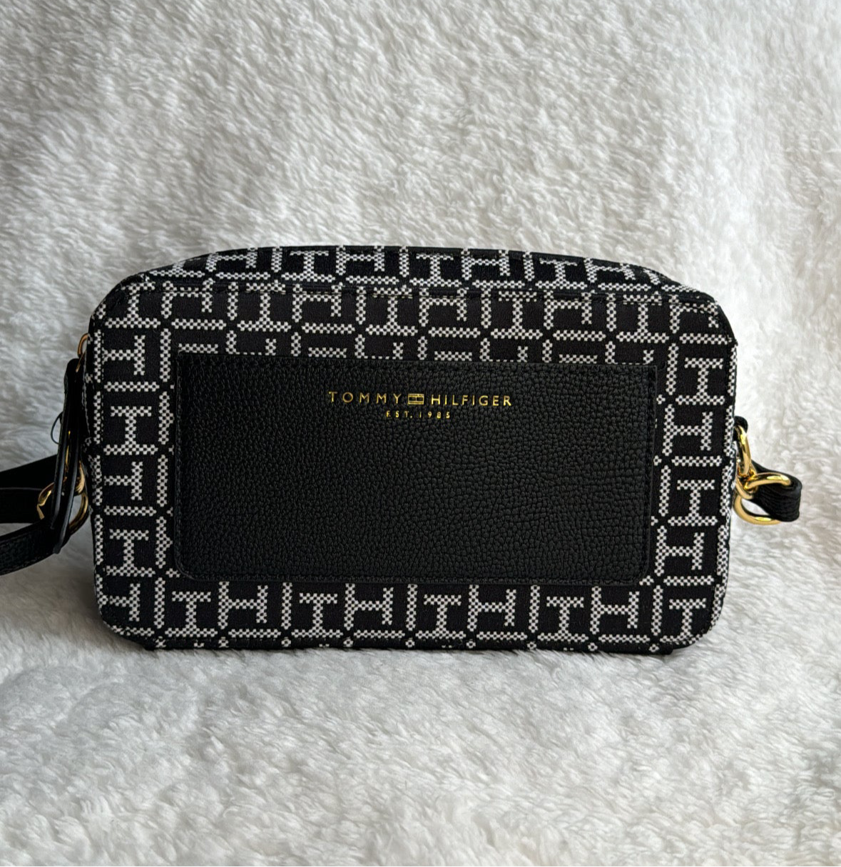 Tommy H Crossbody Negro/Gris