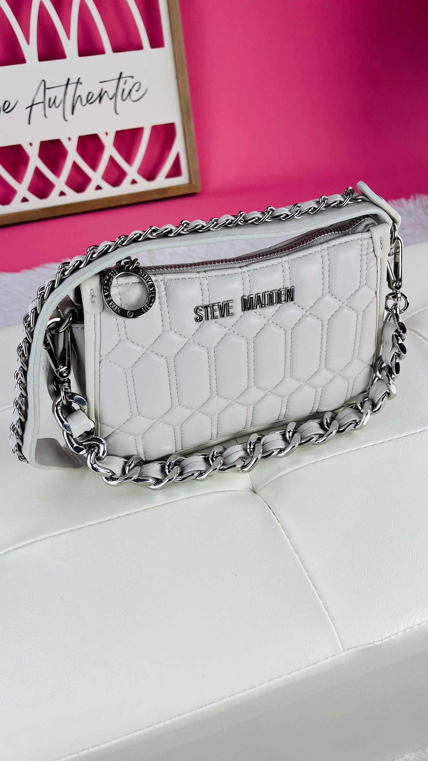 Steve Madden Mini Crossbody Blanco Cream
