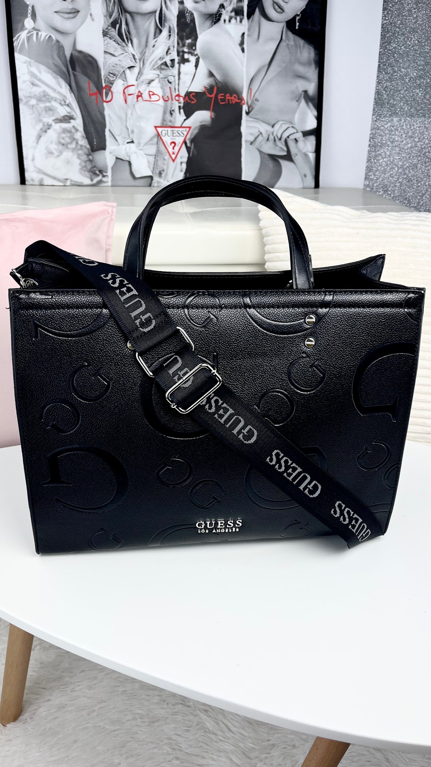 Guess Tote BAG Negro Strap