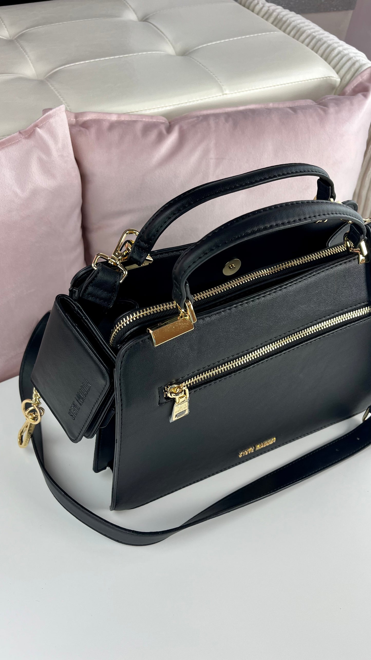 Steve Madden Satchel - Wallet Black - Gold