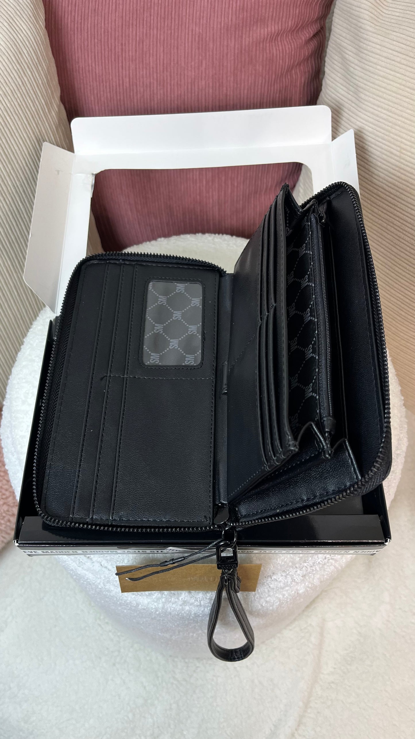 Steve Madden Billetera - Passport Negra