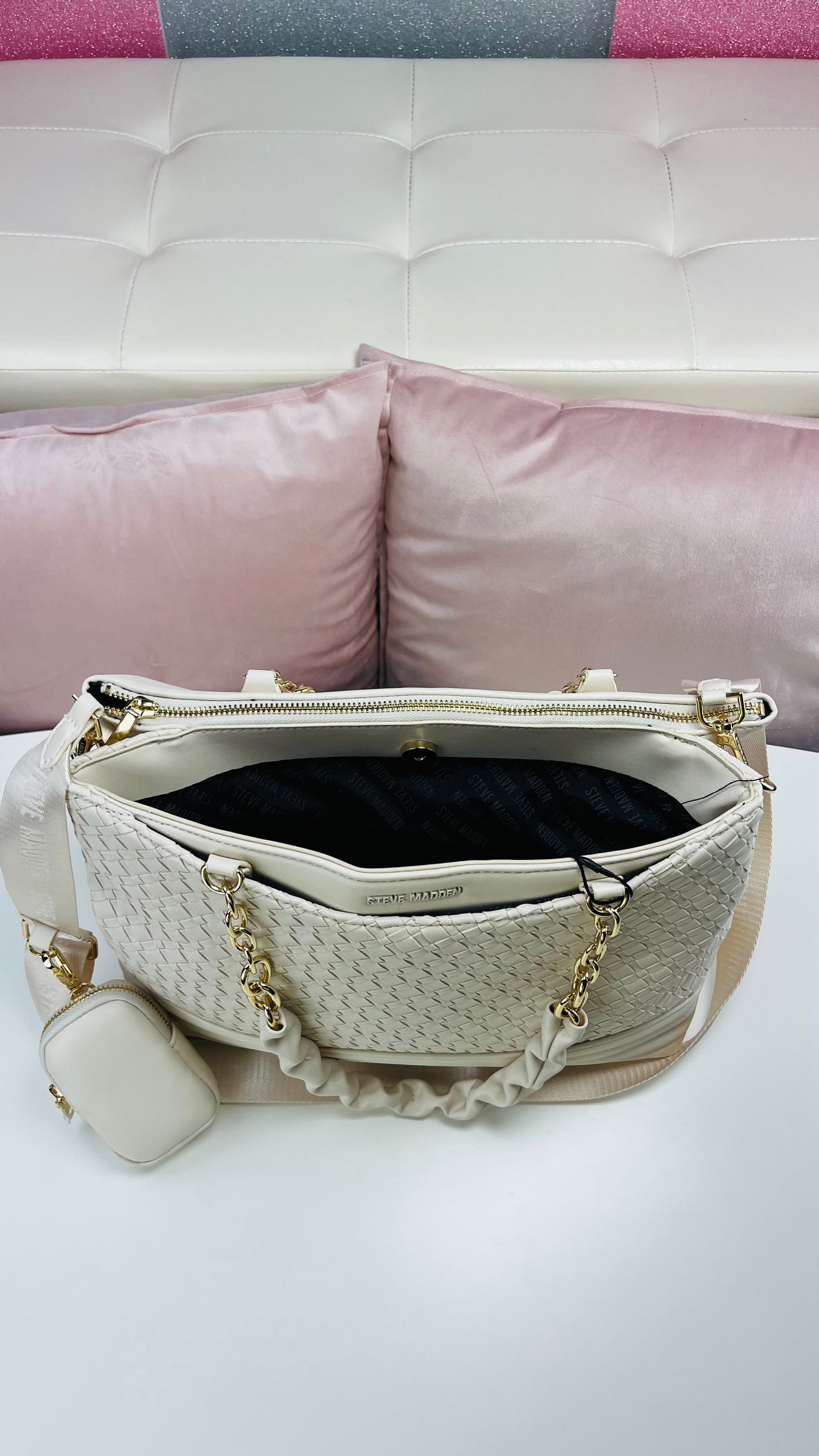 Steve Madden Tote Bage White