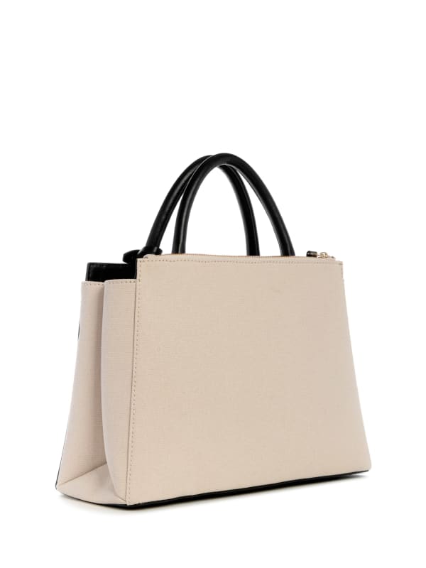 Guess Satchel Beige-Black