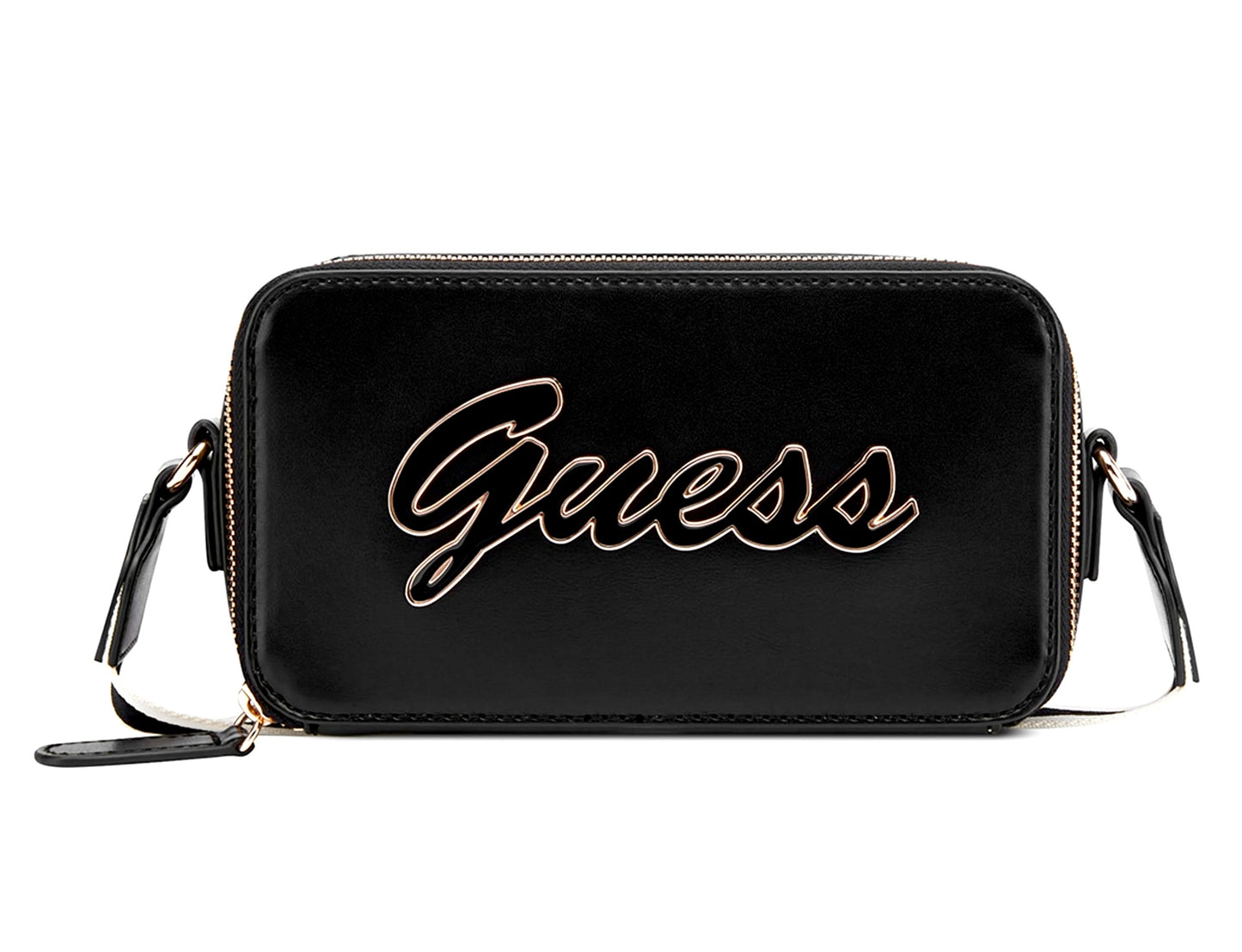 Guess Crossbody Double Zip Carrara Black