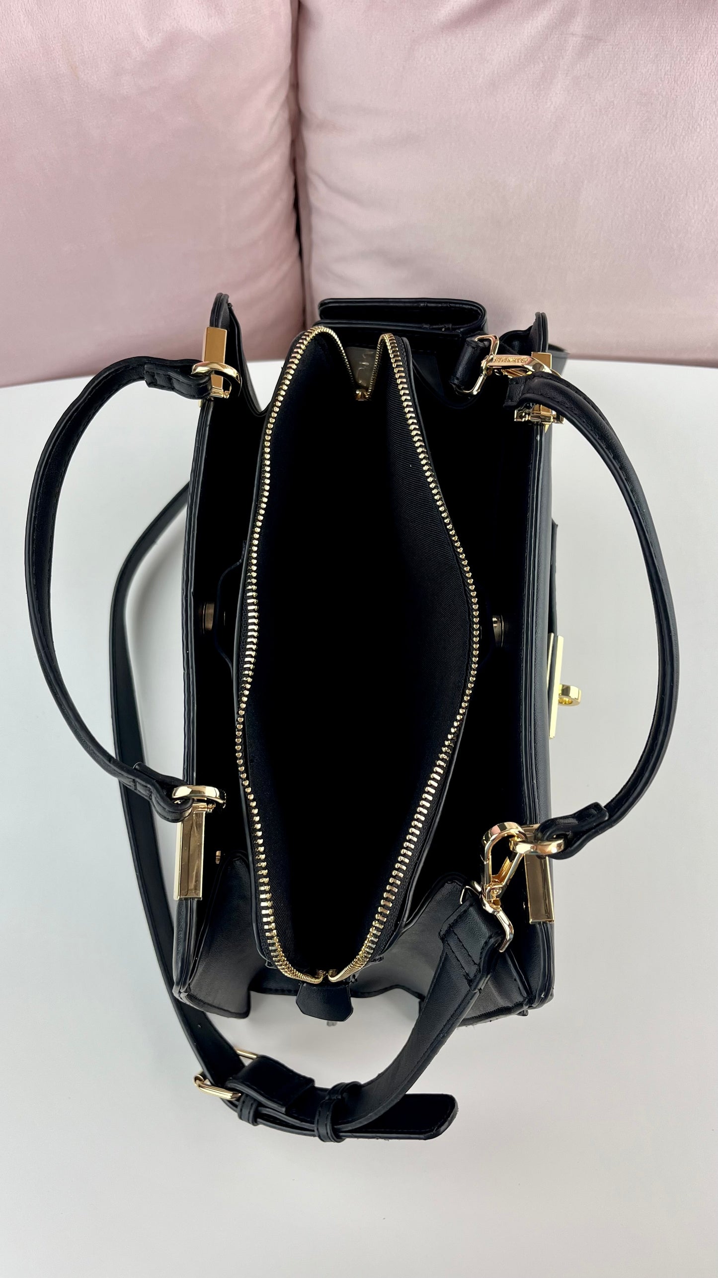 Steve Madden Satchel - Wallet Black - Gold