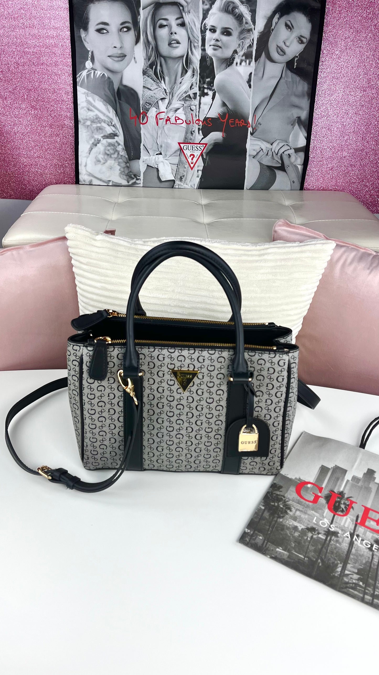 Guess Satchel Gris