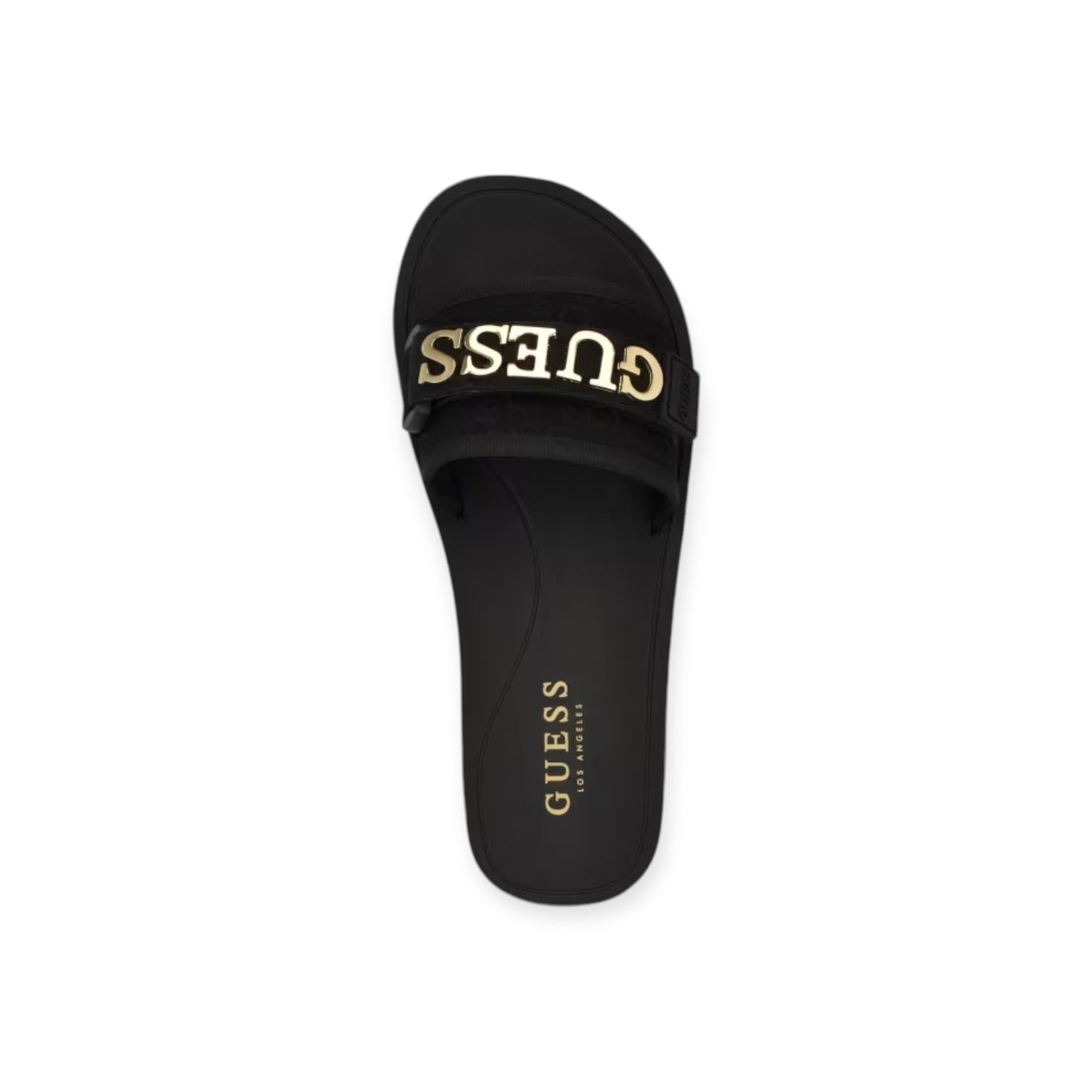 Guess Sandalia Negro logo Peers