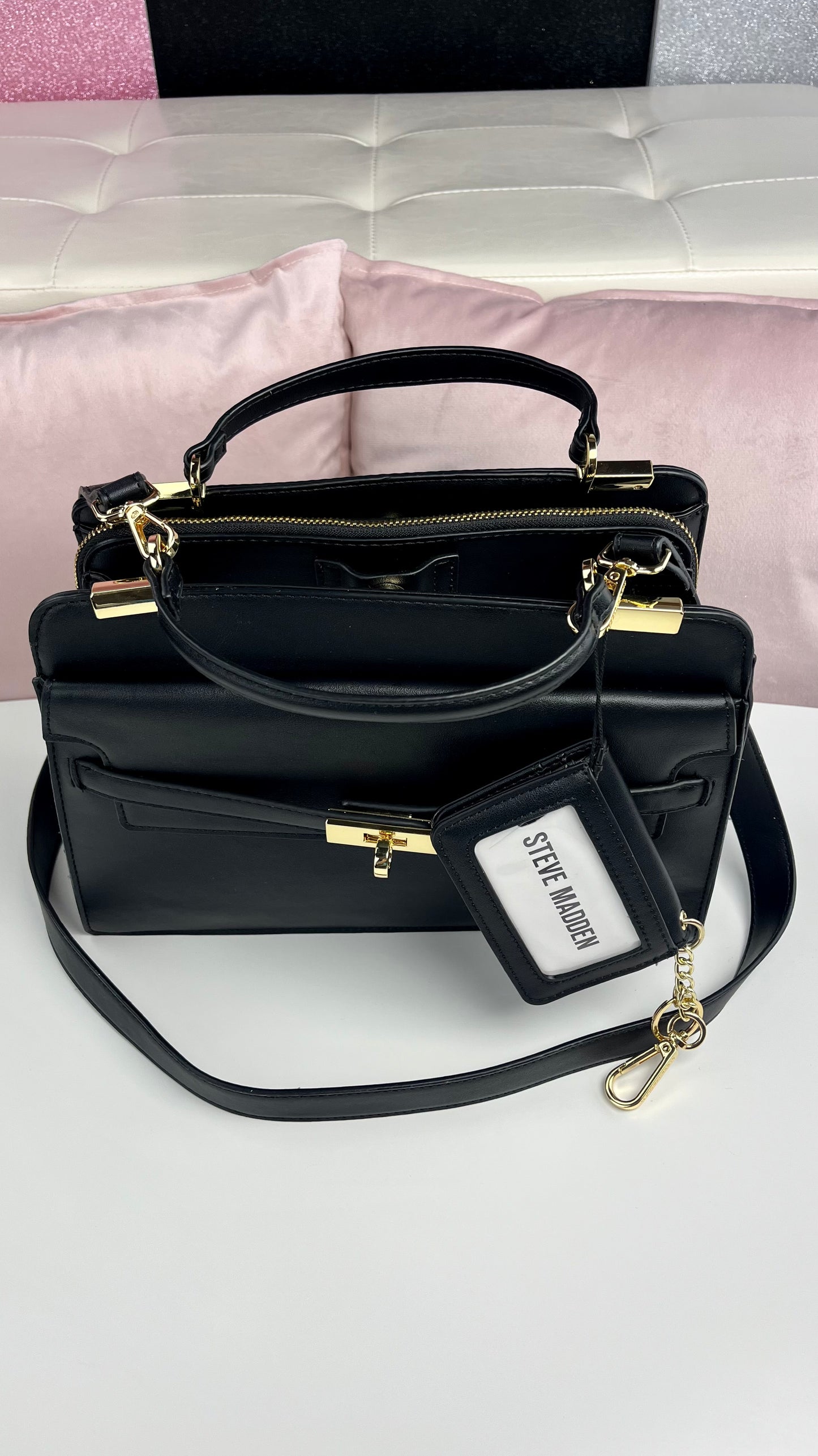 Steve Madden Satchel - Wallet Black - Gold