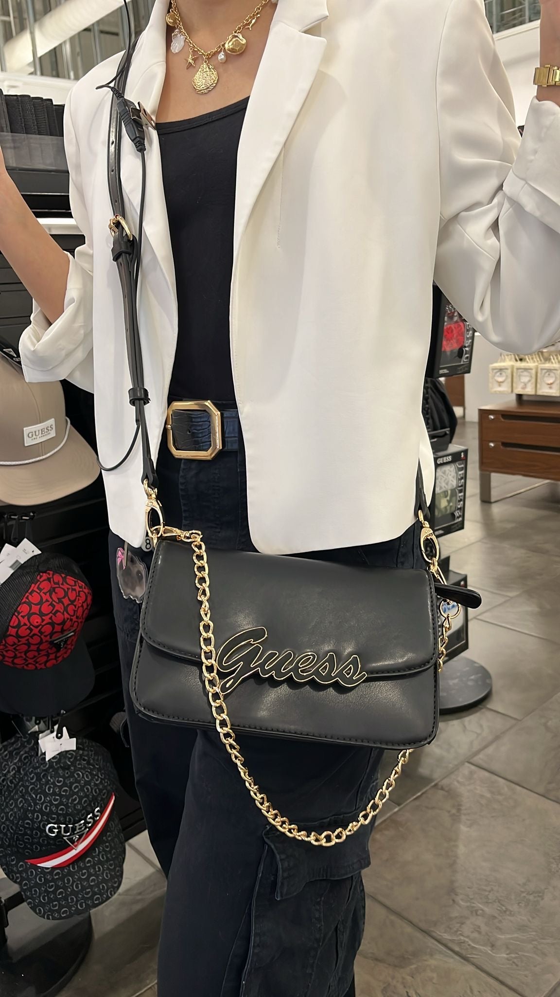 Guess Shoulder Bag Negro