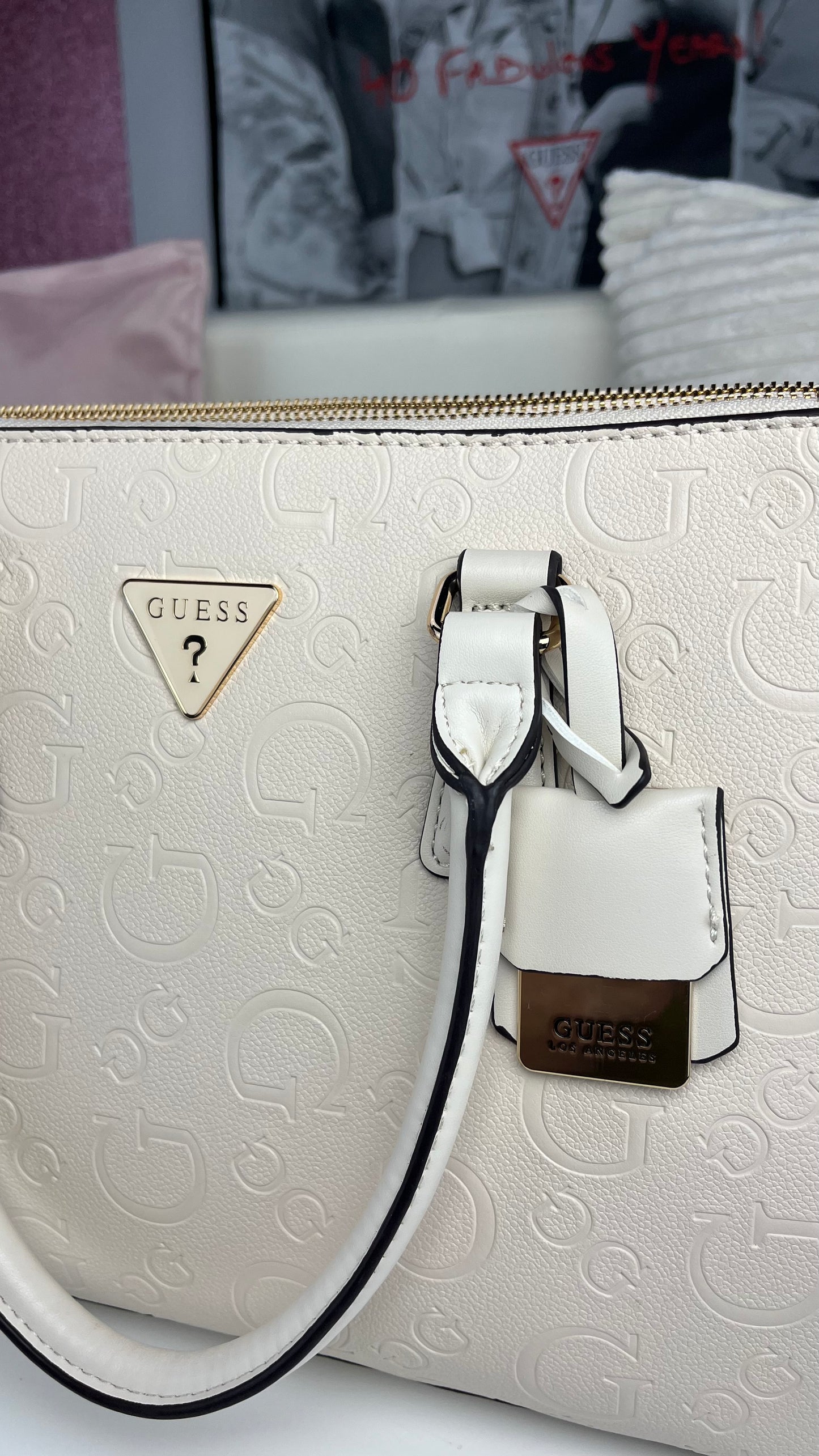 Guess Satchel y Crossbody Beige