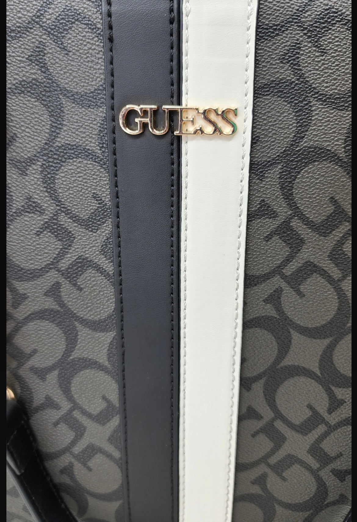 Guess Tote BAG negro Lines