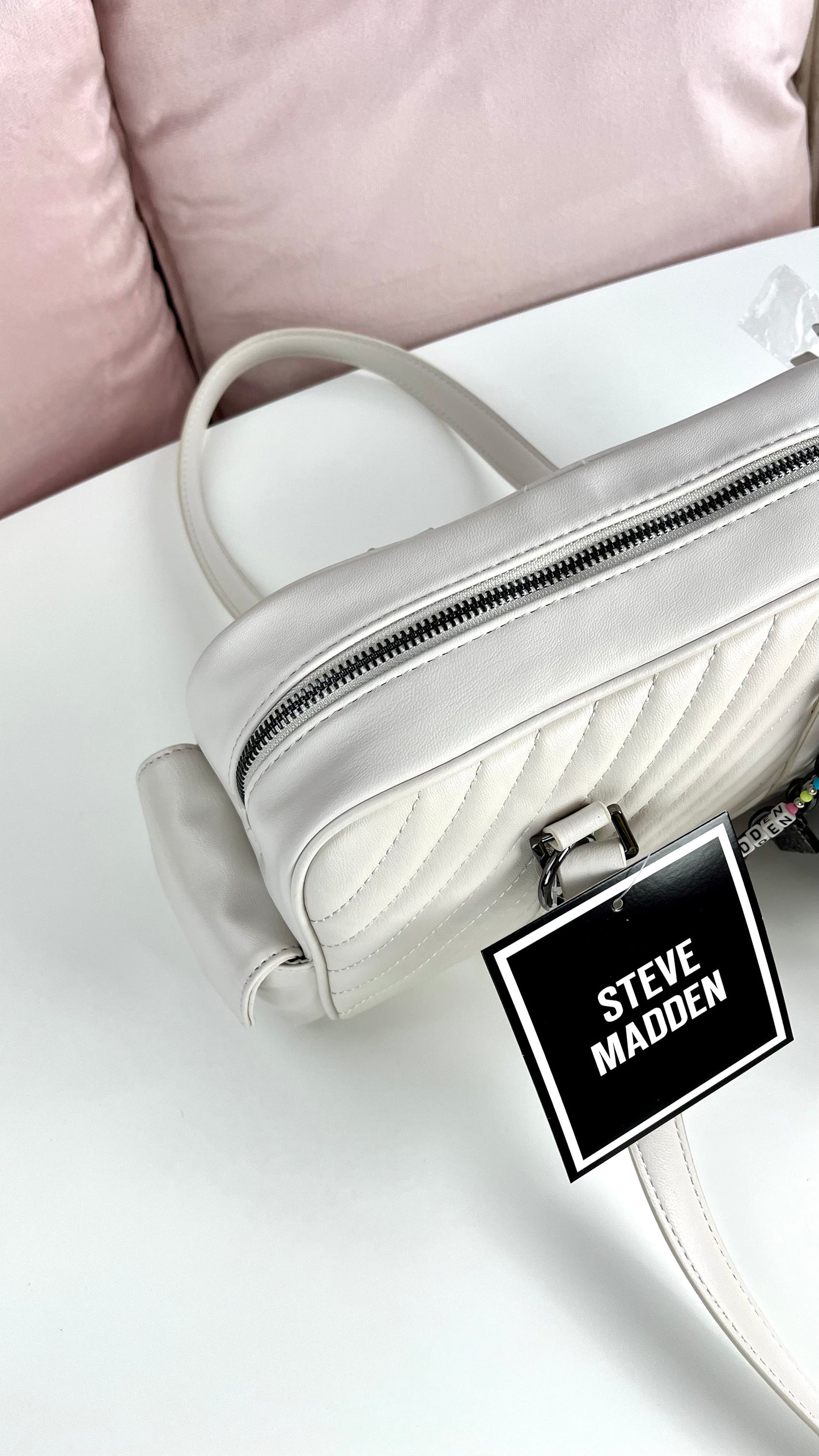 Steve Madden Shoulder BAG BAR Charm White