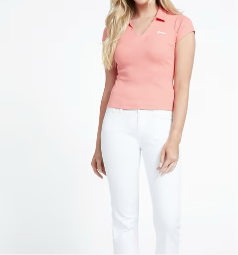 Guess Polo T Shirt Coral