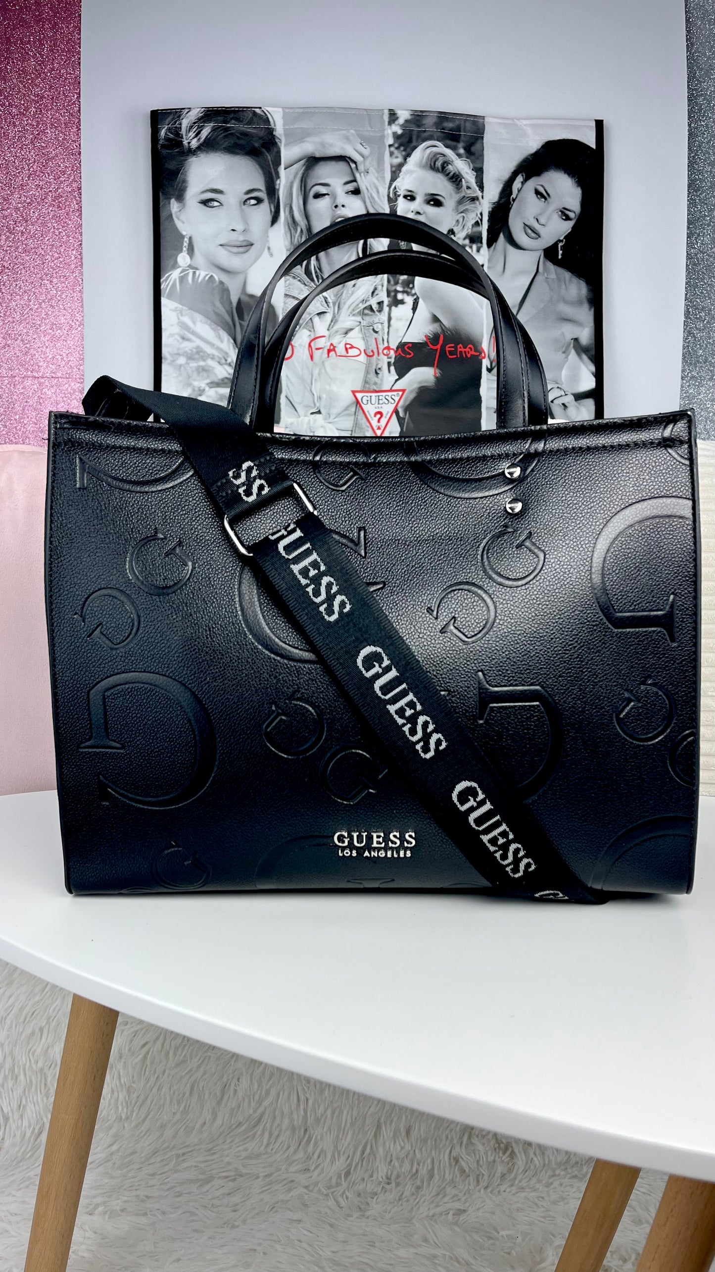 Guess Tote BAG Negro Strap