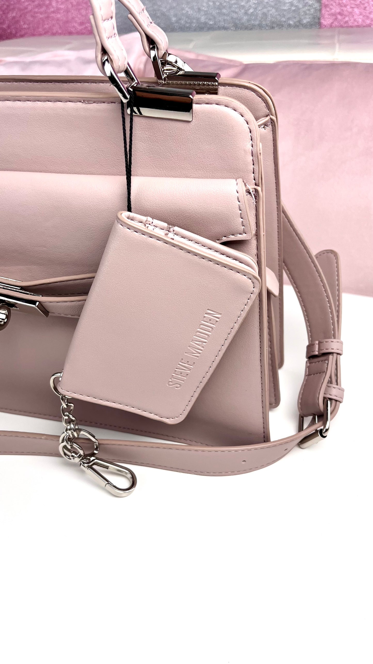 Steve Madden Satchel - Wallet Rosa Suave