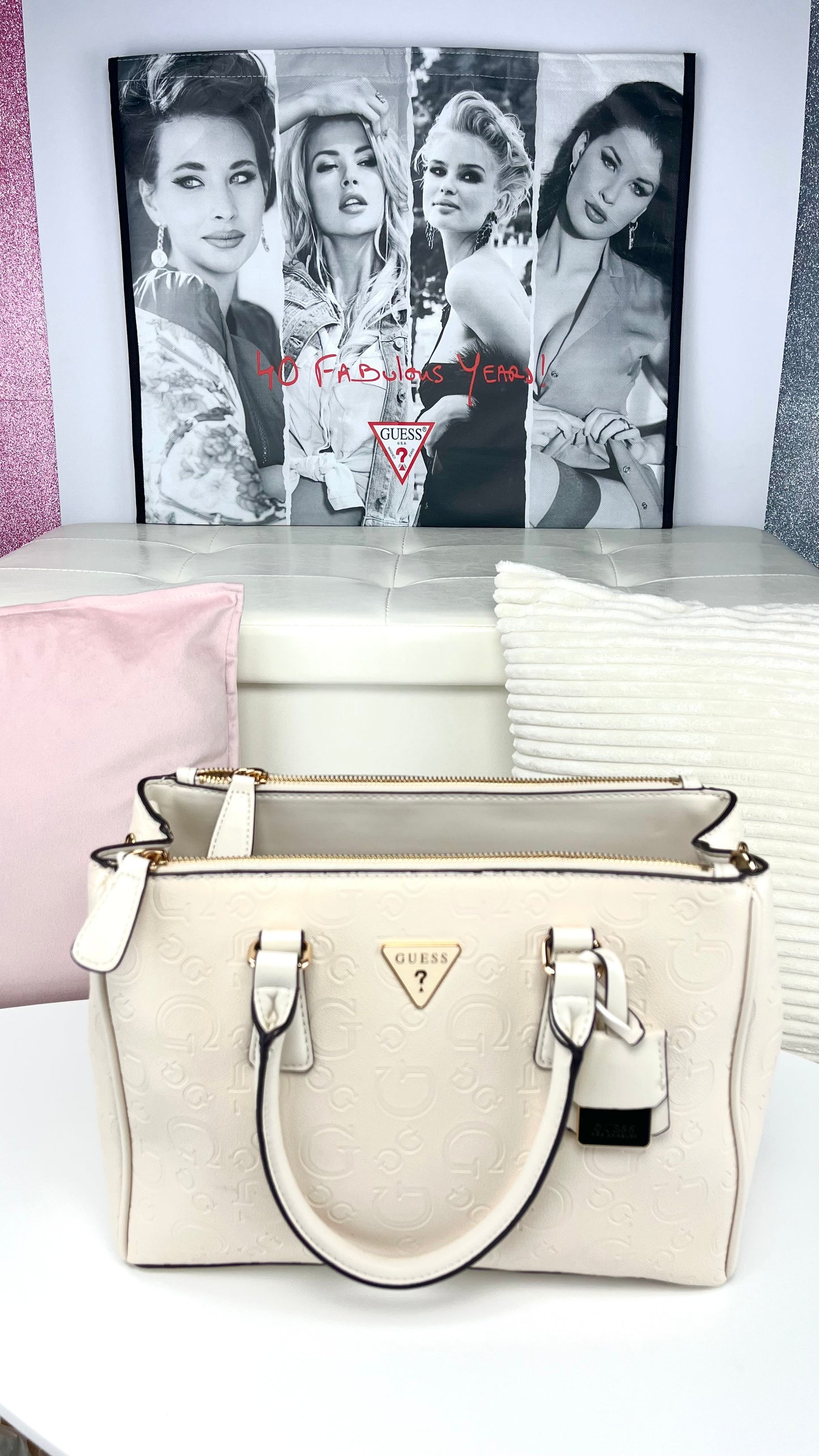 Guess Satchel y Crossbody Beige