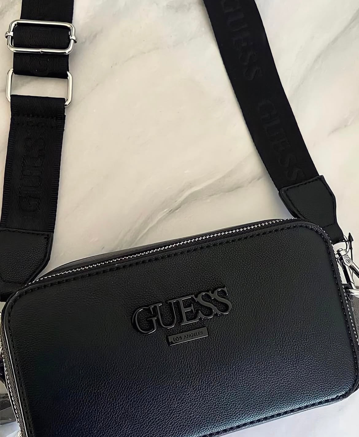 Guess Crossbody Doble Negro
