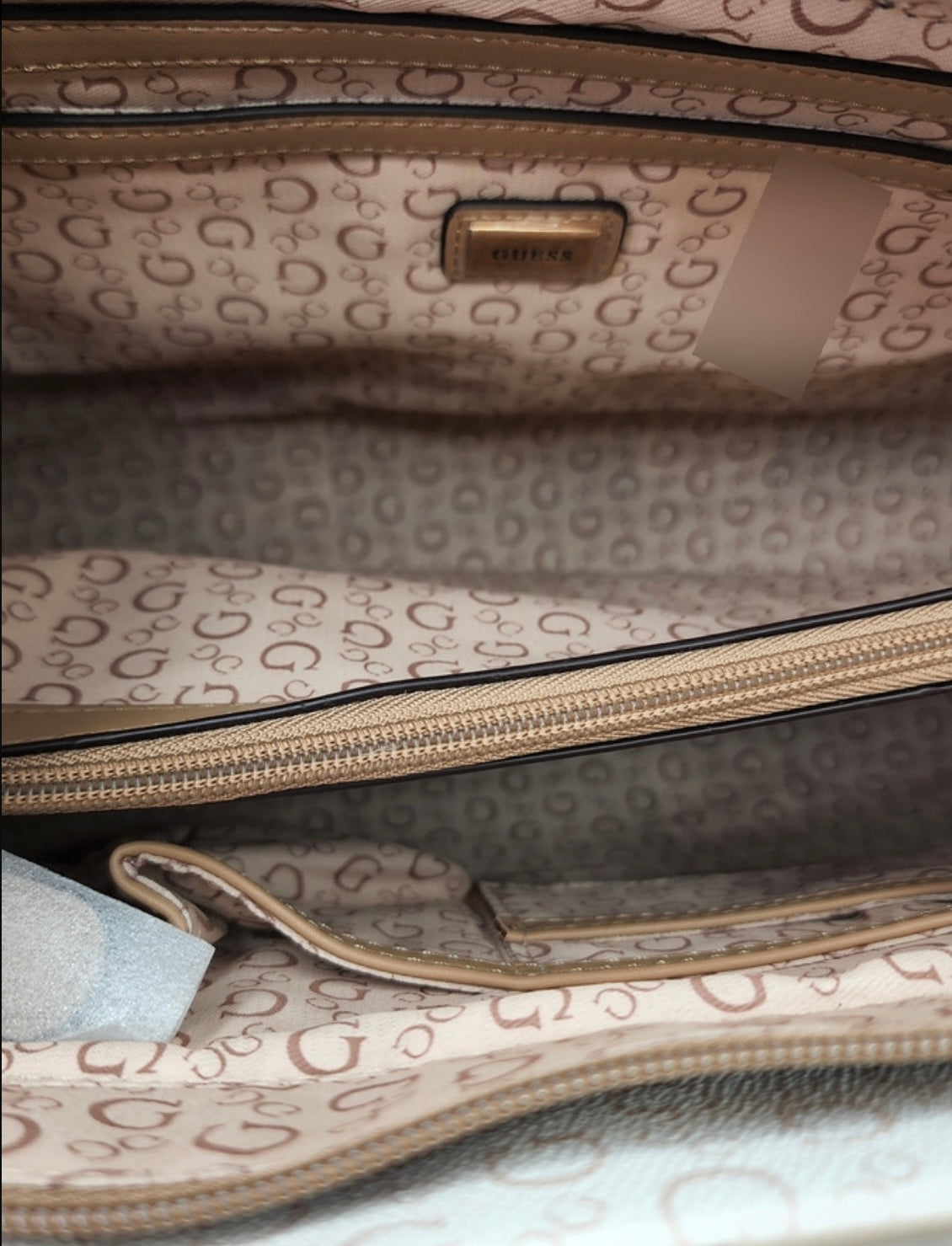 Guess Tote BAG Beige franjas