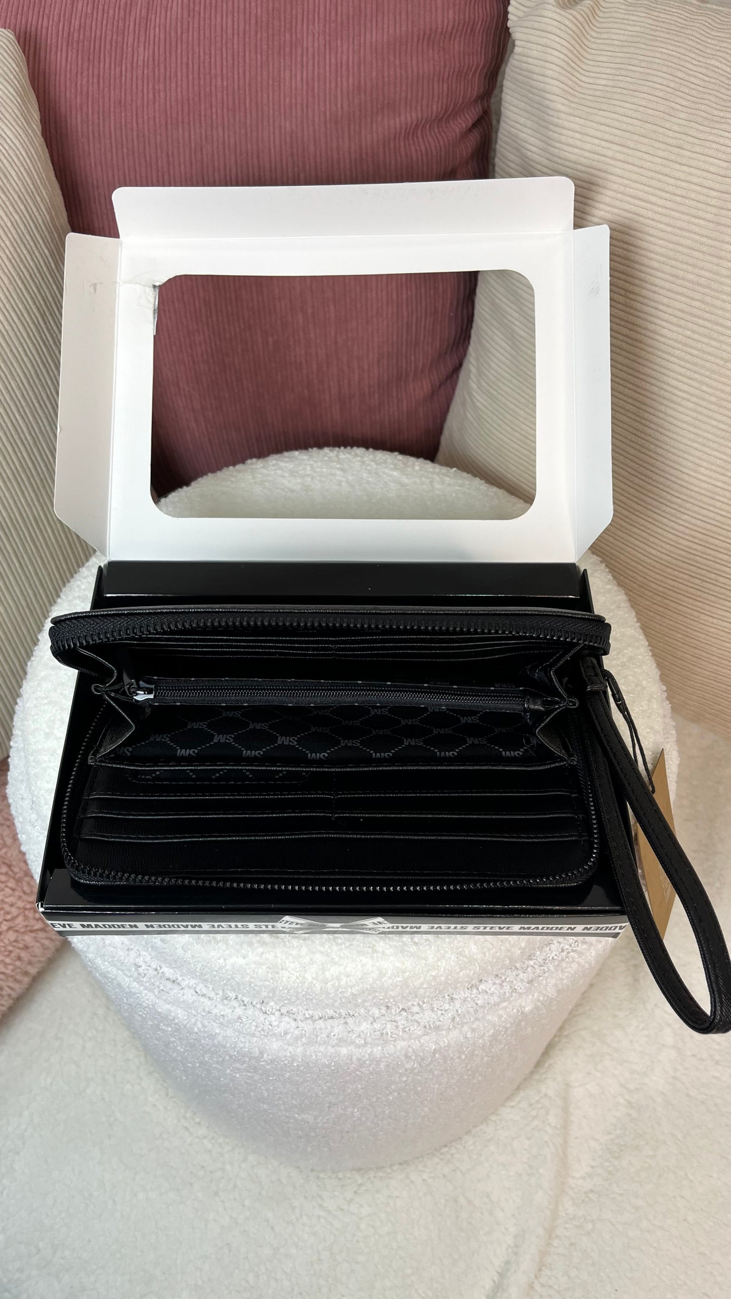 Steve Madden Billetera - Passport Negra