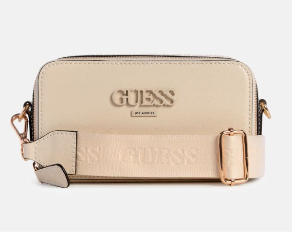 Guess Crossbody Doble ZIP Beige