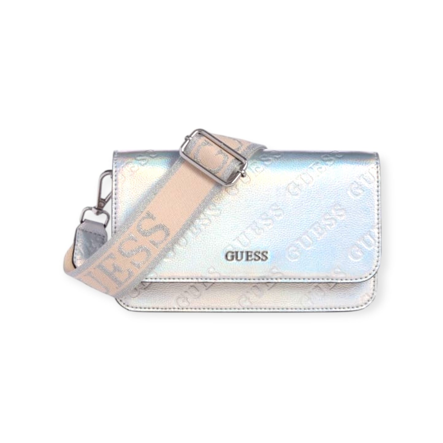 Guess Crossbody - Billetera Plateado