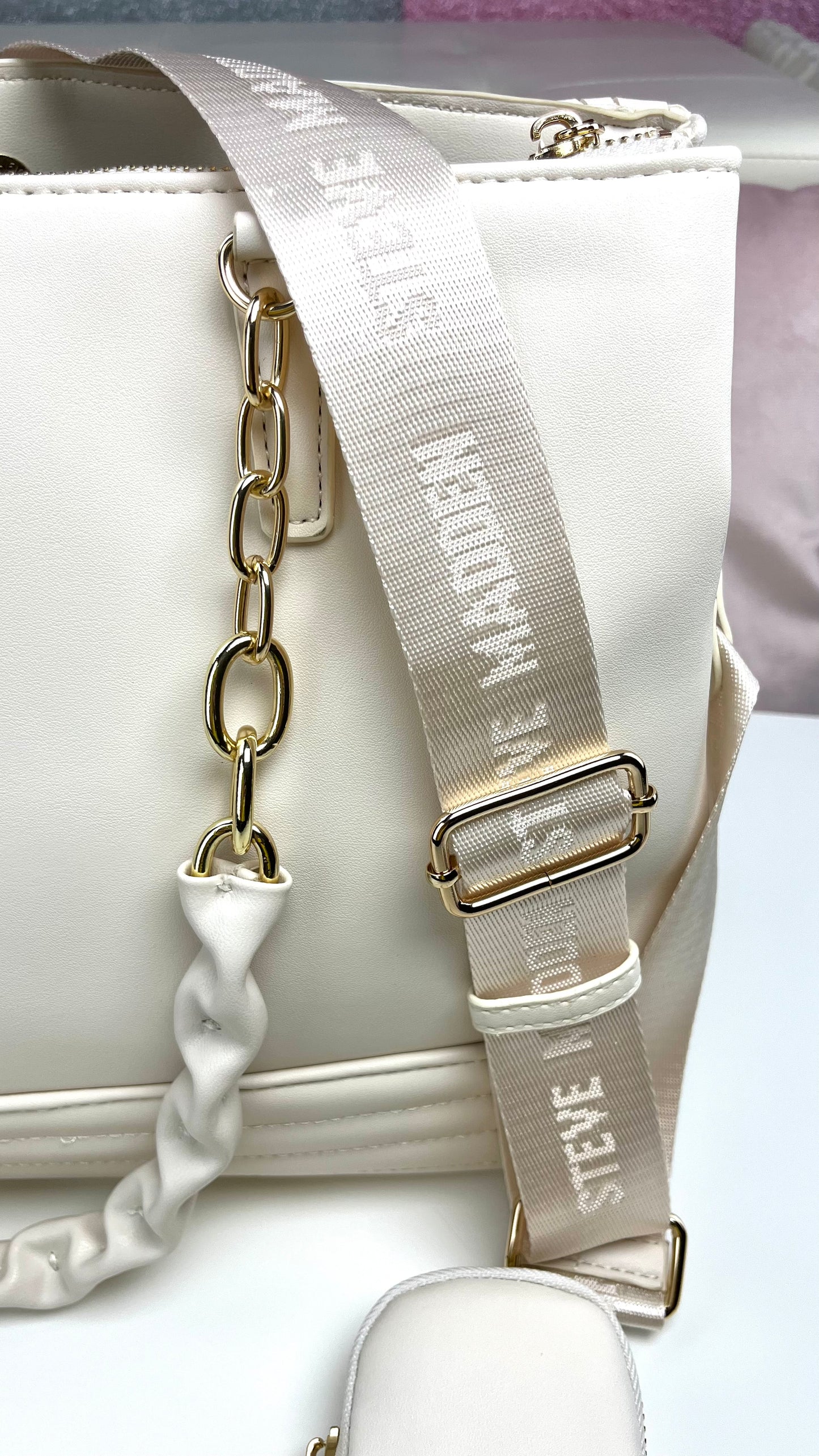 Steve Madden Tote Bage White