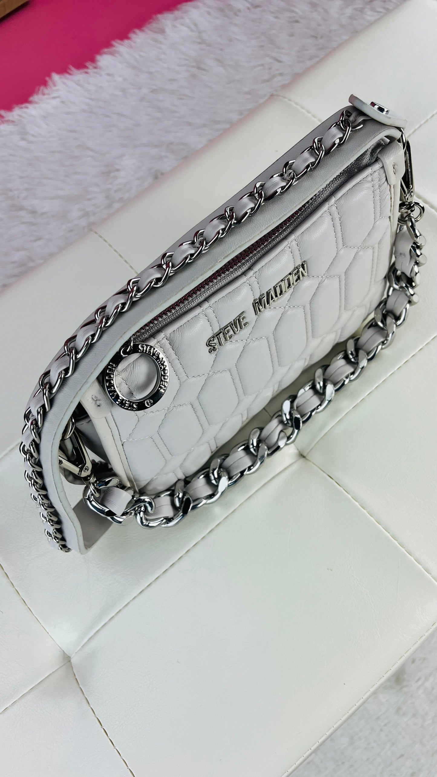 Steve Madden Mini Crossbody Blanco Cream