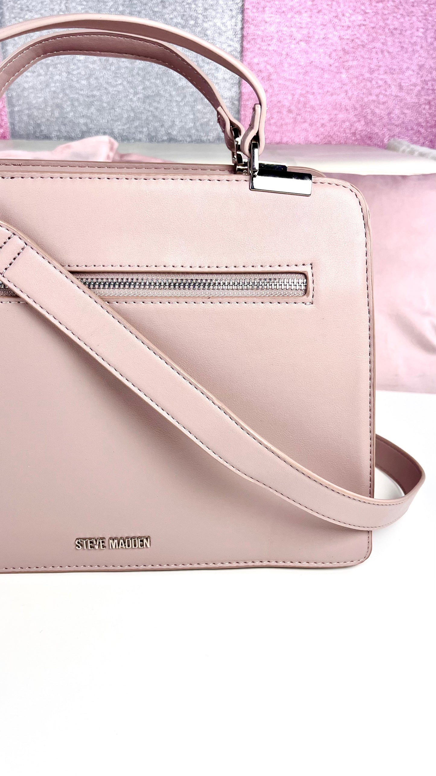 Steve Madden Satchel - Wallet Rosa Suave