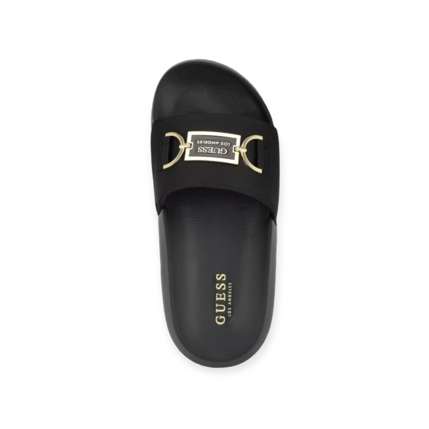Guess Sandals Black Satin