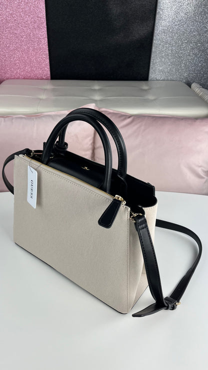 Guess Satchel Beige-Black