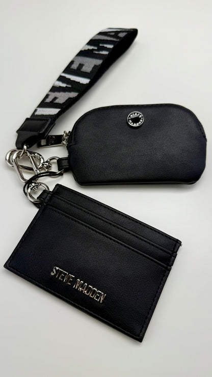 Steve Madden Card Holder & Wallet Black