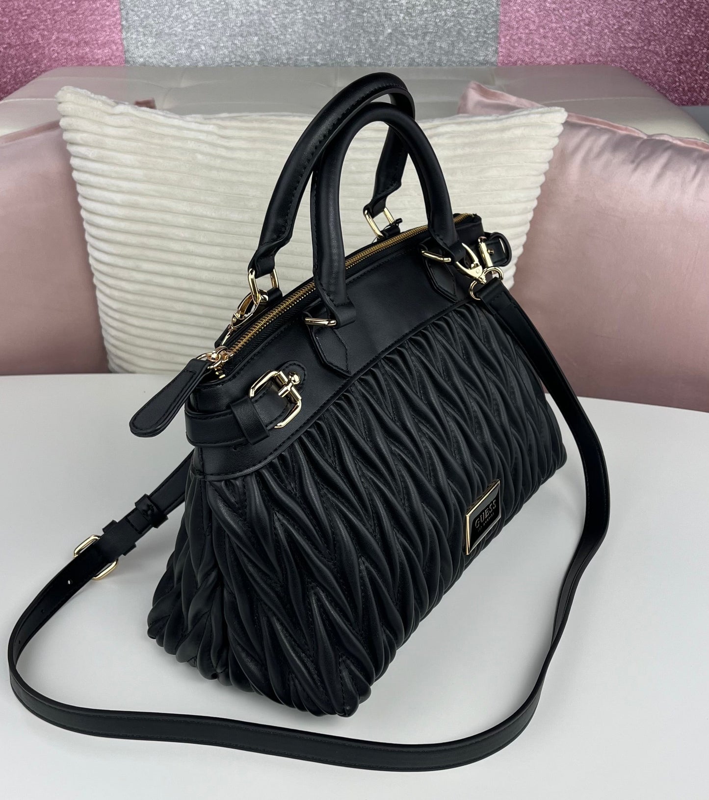 Guess Satchel Fluer Stone